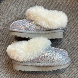 Kids Glitter Slip on Clogs